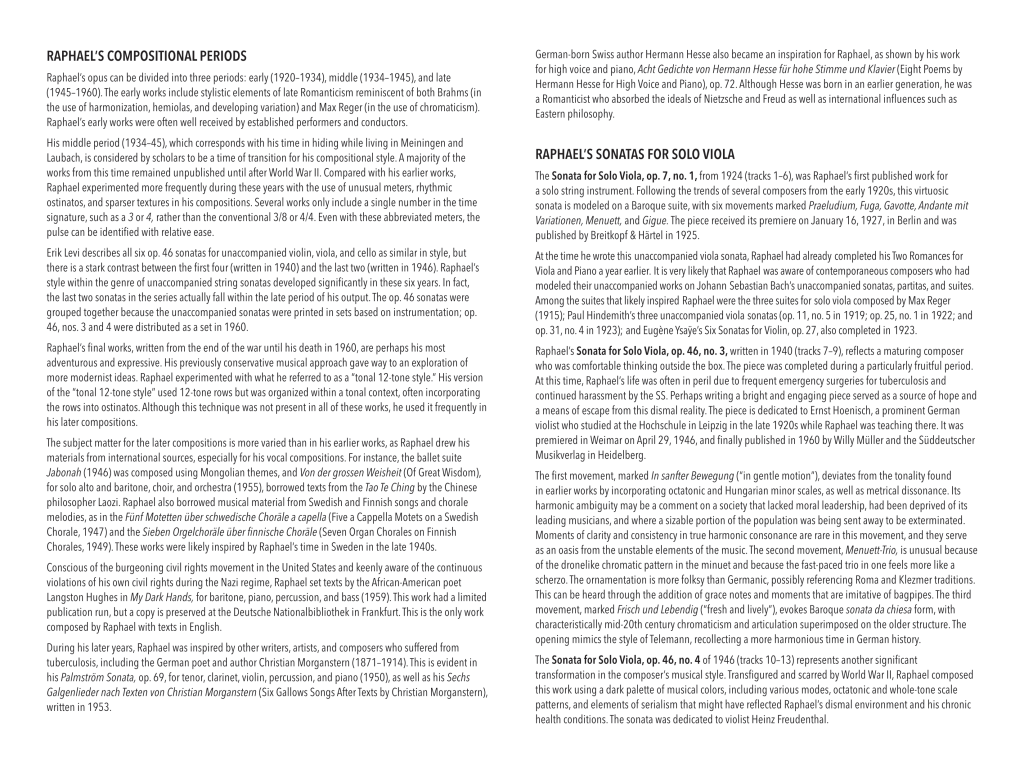 Page 3 of the SHADOWS Booklet